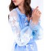 Embroidered Boho Dress "Blue Story"